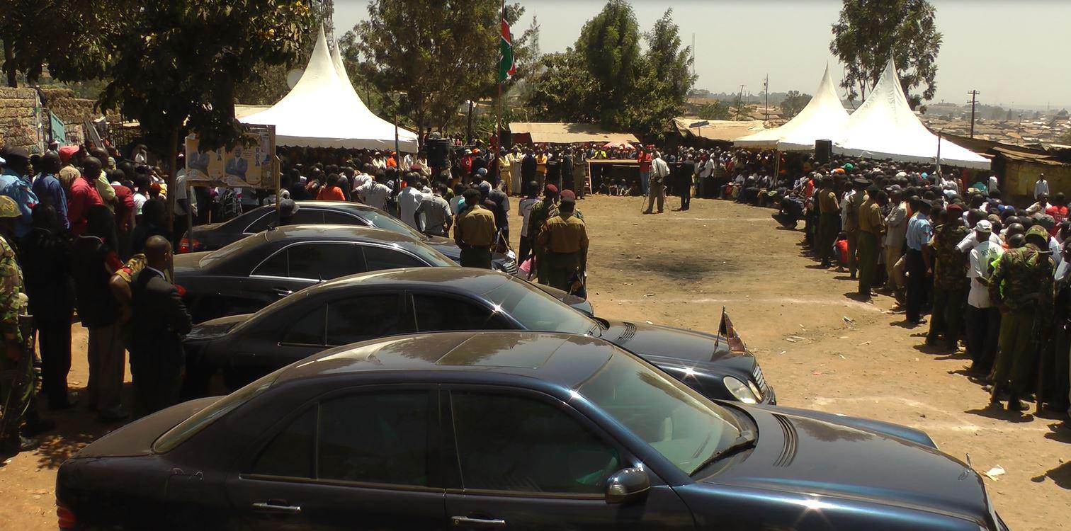 The Police Commissioner attends a public security meeting at Kamukunji grounds Kibera on the 2nd March 2013, © Map Kibera